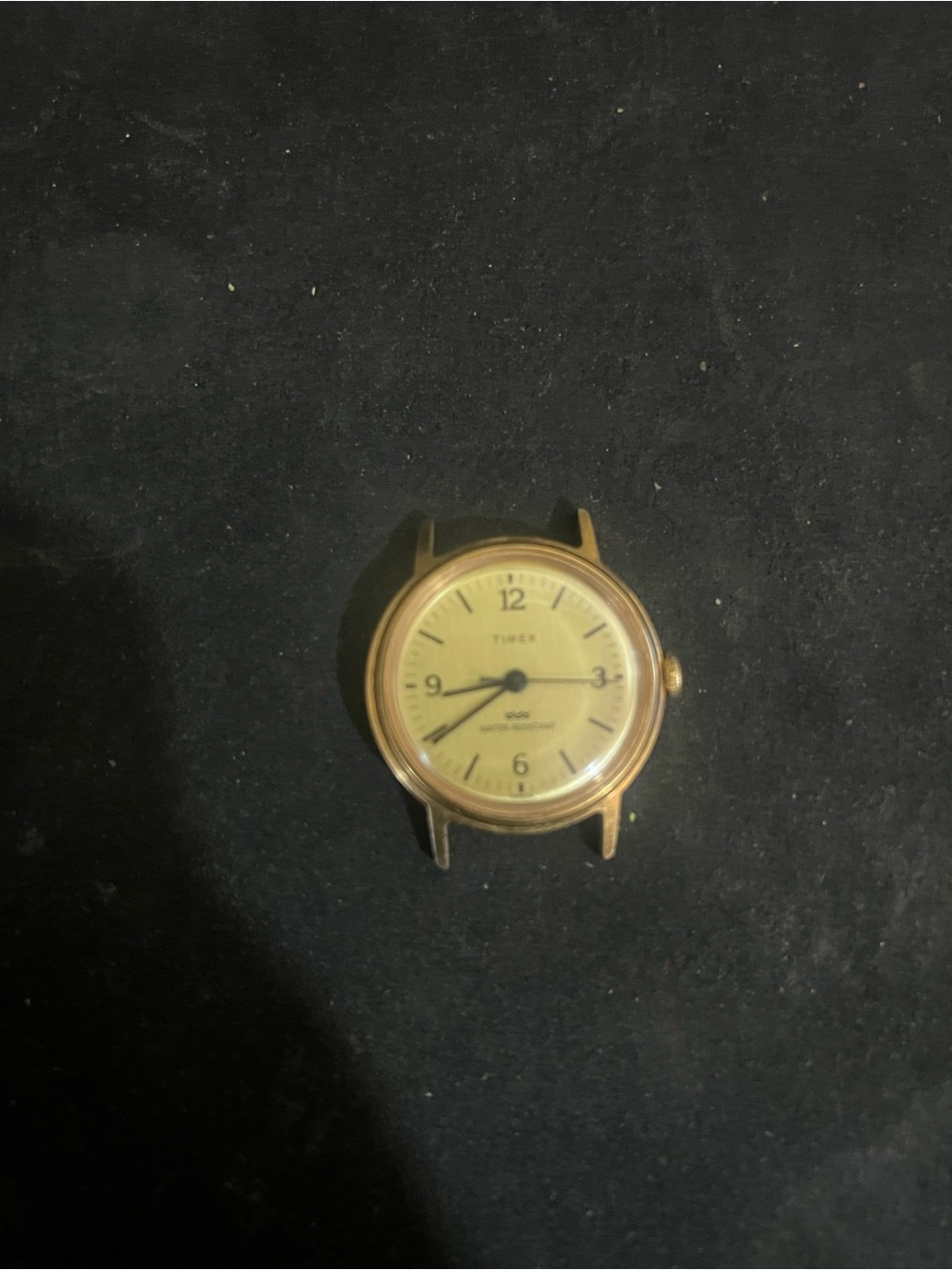 Vintage RARE Men Timex Marlin Watch rubis jewels gold PLATED au AY top RRR 1980